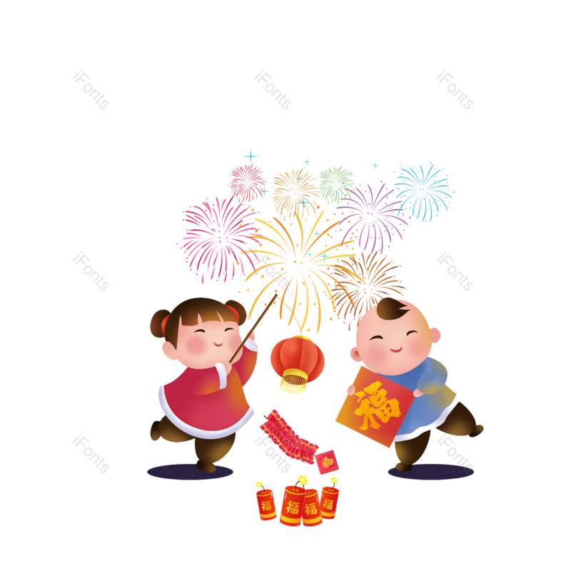春节图片,鞭炮元素,过年PNG,元旦免抠素材